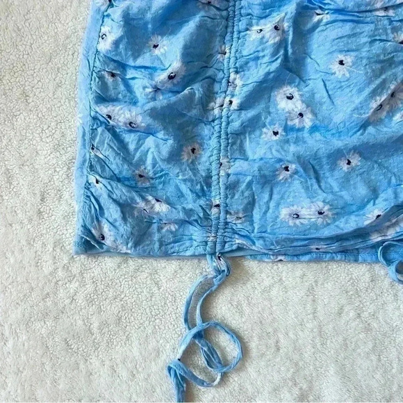 PacSun LA Hearts Blue Cinch Mini Skirt - Picture 2 of 7